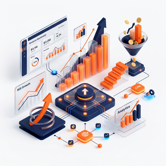 Performance Marketing Growth Analytics and Revenue Scaling Dashboard